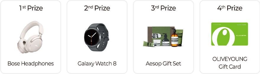 1st ~ 4th Prize